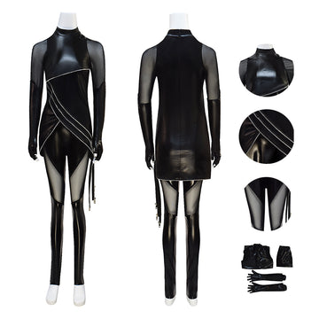 Kpop Demon Hunters Mira Cosplay Costume Black Dance Suit Halloween Outfit Becostume
